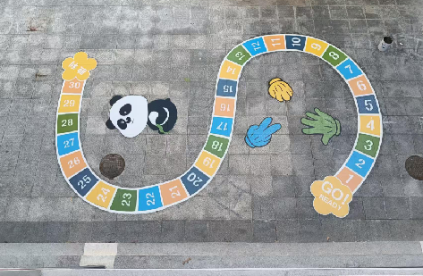 镇康地面游戏彩绘