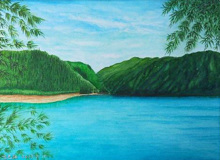 镇康在墙绘中，如何绘画绿水青山？