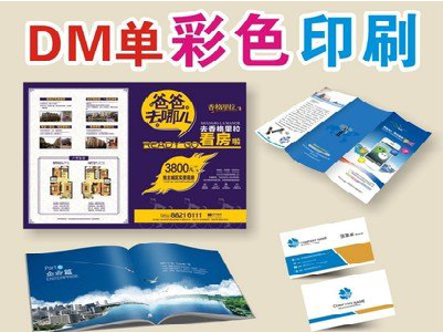镇康单页印刷，色彩搭配简单。